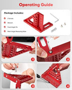Saker 3D Multi-Angle Measuring Square Ruler, Aluminum Alloy Carpenter Square - Image 8