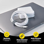 Self-Gripping Cable Ties by Wrap-It Storage, 40 Pack – Reusable Hook and Loop - Image 3