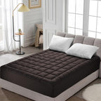 HYLEORY Twin XL Mattress Pad Quilted Fitted Mattress Protector Cooling Pillow - Image 7