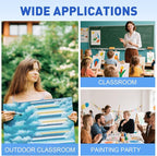 ESRICH 9x12 Canvas for Painting, 12 Pack Canvas Boards for Painting Cotton - Image 5