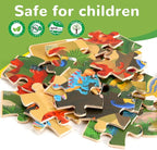 Wooden Puzzles Dinosaur Toys for Kids Ages 3-5, Preschool Educational Brain - Image 6