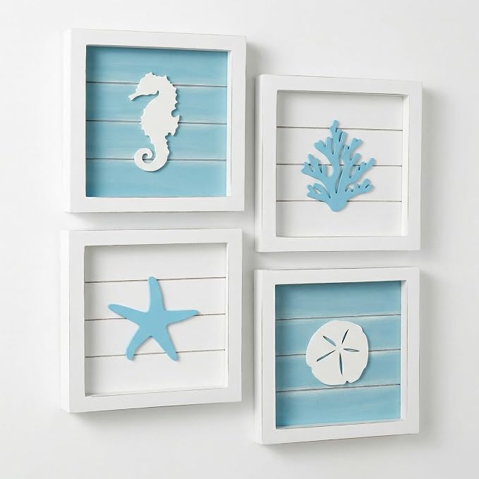 Tide and Tales Coastal Wall Art Beach Bathroom Wall Decor - Image 10