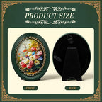 Qunclay Vintage Mini Picture Frames Set of 4, Round Rectangle Ornate Small - Image 2