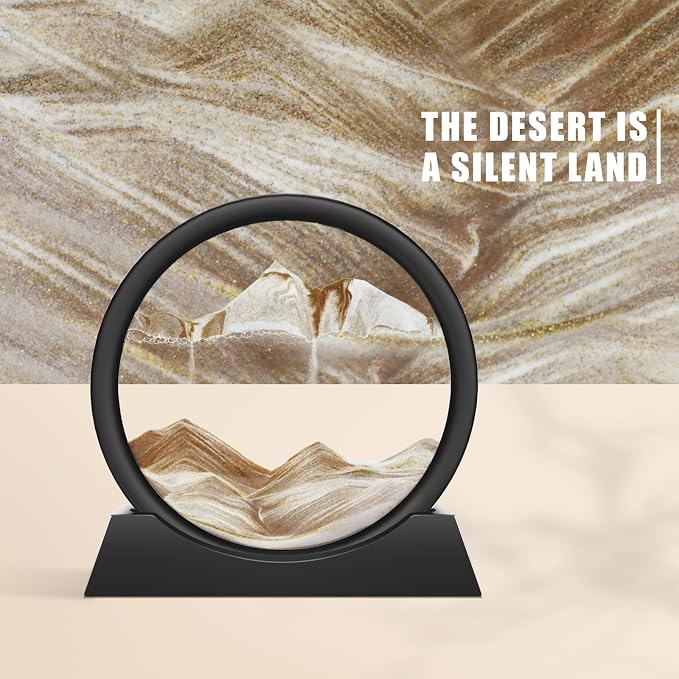 Wai Danie Moving Sand Art Picture Decor, 3D Deep Sea Sandscape Liquid Motion - Image 5