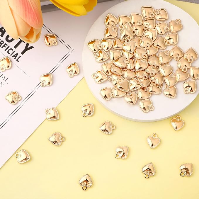 MARFOREVER 120 Pcs Heart Charms Valentines Day Charms - Image 3