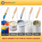 Mandala Crafts 10 Inch Wooden Sticks Paint Stirrers - Image 6