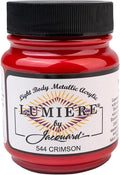 Jacquard Lumiere 2.25oz Fabric Paint Crimson by Jacquard