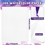 100Sheets Newbested White Watercolor Paper Cold Press Cut Bulk Pack - Image 2