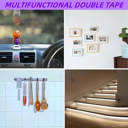 Gasenvan Double Sided Tape Heavy Duty, Mounting Adhesive Tape 1/4 in x 15.4 ft - Image 5