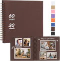 RECUTMS 12x12 Scrapbook 60 Page Kraft Paper DIY Travel Kids Album Coffee | by RECUTMS