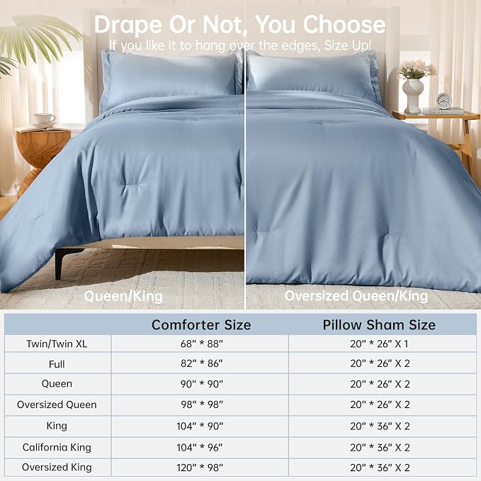MUXHOMO Full Comforter Sets, All Season Ultra Soft Down Alternative Bedding - Image 8