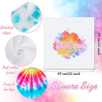 Chumia Cotton White Bandana for Tie Dying Bulk Blank Solid Handkerchiefs Unisex - Image 2