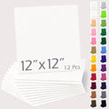 12" x 12" Felt Sheets for Crafts, 2mm Stiff Felt Fabric, Ivory | 2mm Thick by AblemeDeco