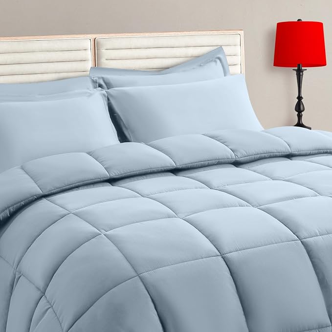 TAIMIT Light Blue Queen Size Comforter Set by TAIMITBedingSets