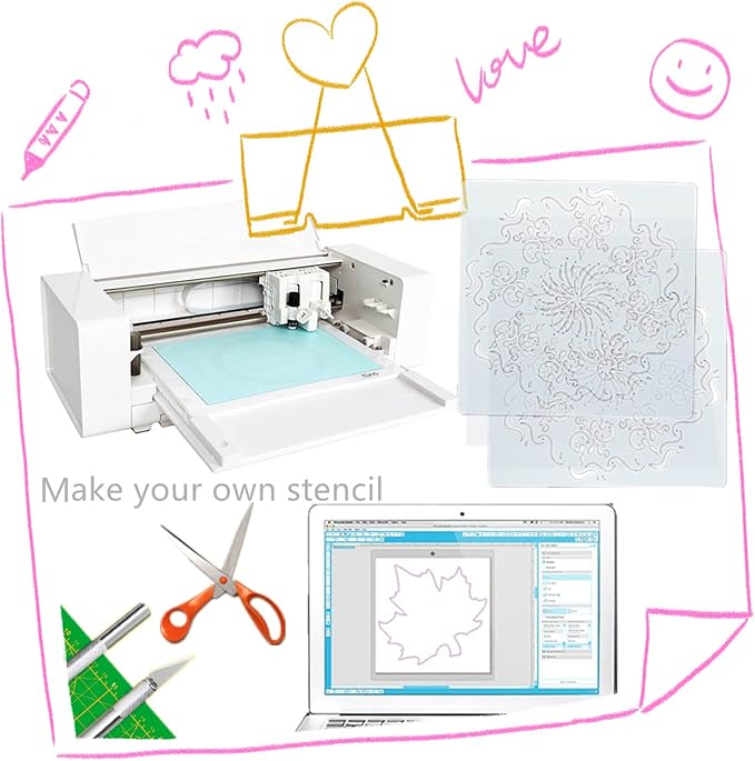 BANLTRE 10 Pieces 10 mil Transparency Blank Template Material Stencils Mylar - Image 5