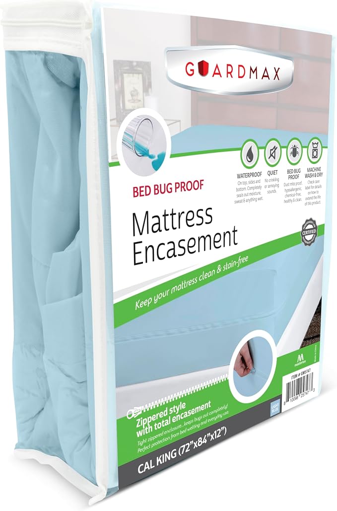 Guardmax Jersey Knitted California King Zippered Mattress Encasement by Guardmax