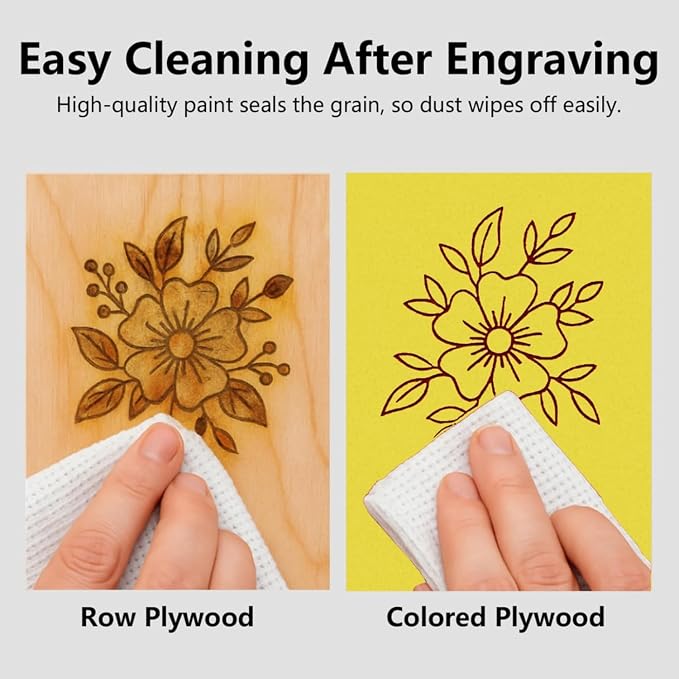 4 Pack Pre-Painted Colored Plywood Sheets, DIY Crafts, Models Making - Image 7