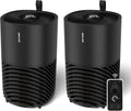 PuroAir 130i Smart Air Purifiers for Home Large Rooms - Covers Up To 600 Sq Ft - Filters Up To 99.9% of Pollutants, Smoke, Pollen, Dust - Quiet Air Filter - Air Purifiers for Bedroom (2 Pack)