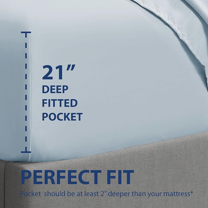 Cathay Home Twin XL Fitted Sheet - Image 3