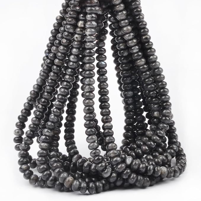 ICAI Beads 5x8mm Natural Rondelle Spacer Loose Beads by CAI+YI+MING