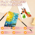 ESRICH 16 Pack 4x6 Inch Small Canvases - Image 3