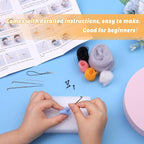 SOCNITC Felting Kits for Beginners, Animal Needle Felting Supplies Kits - Image 5