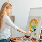 8 Pieces Sunflower Butterflies Painting Stencils Flower Butterfly Stencil Kit - Image 3