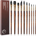 Watercolor Brushes Professional, Fuumuui 10Pcs Synthetic Squirrel Hair Water by FUUMUUI