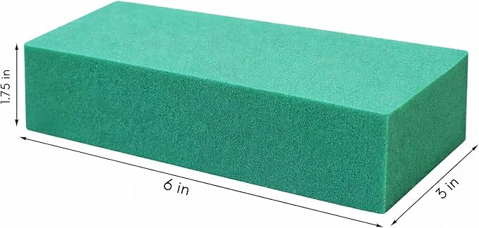 FLOFARE Pack of 3 Floral Foam Blocks Each Green Wet & Dry Flower Foam - Image 2