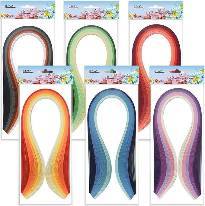 JUYA Paper Quilling Kits with 30 Colors 600 Strips and 8 Tools - Image 2