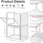 DILIBRA Set of 4 Plastic Purse Storage Organizer - Image 2
