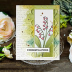 Vintage Words Music Background Clear Stamps Cards - Image 3