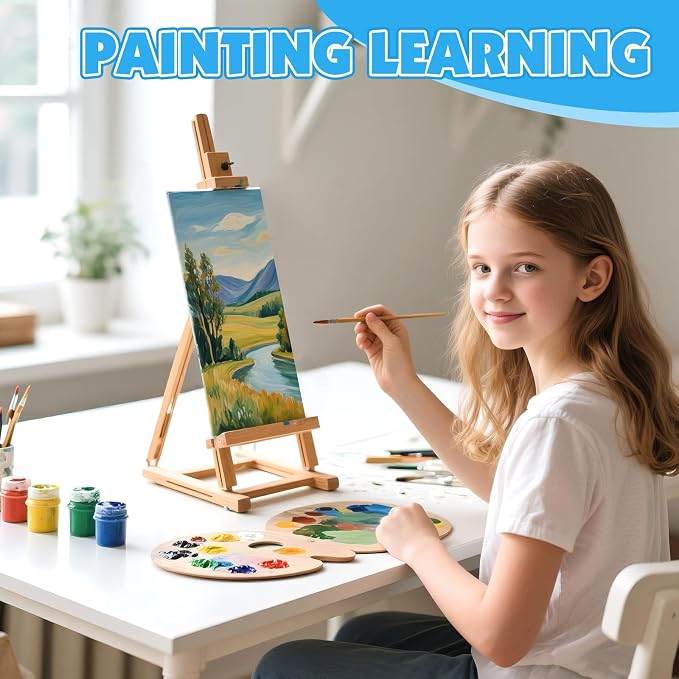 ESRICH Long Canvas for Painting, 8 Pack 4x12 Canvas Boards for Painting Cotton - Image 5
