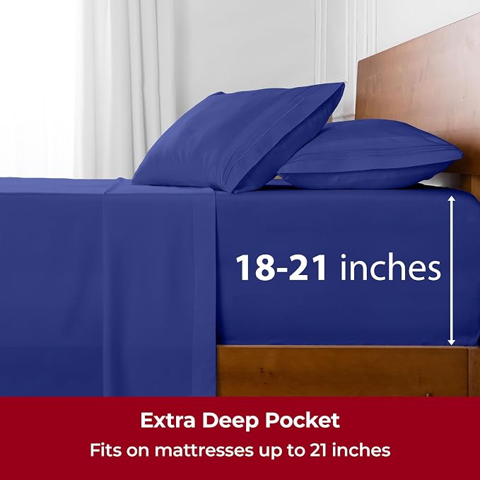 Mellanni Extra Deep King Sheets - Image 6