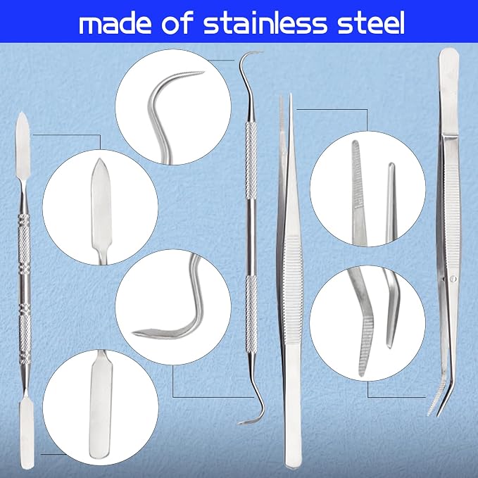 SPEEDWOX 9PCS Mosaic Tools and Supplies Beginners Set 2 Scrapers 2 Tweezers 1 - Image 2