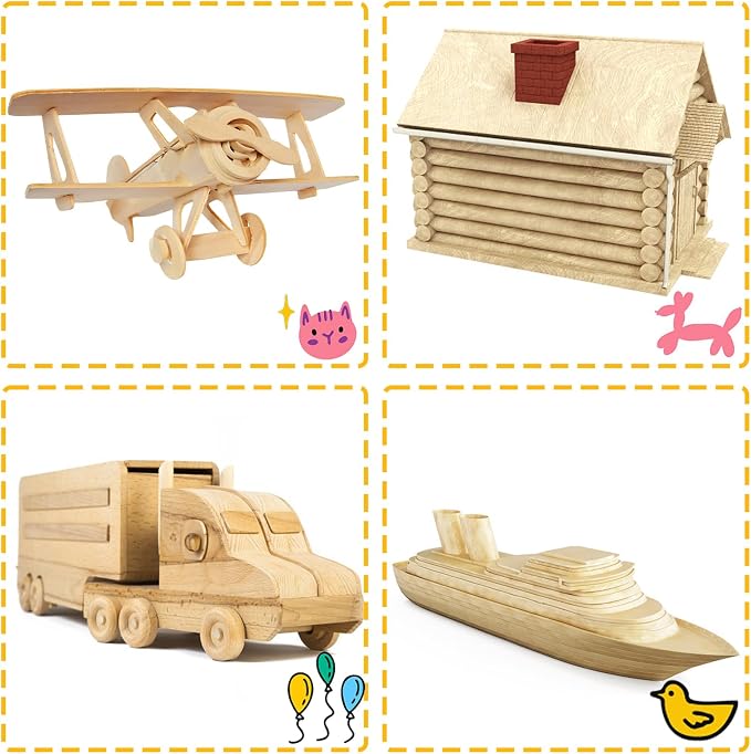 Yarlung 10 Pack Baltic Birch Plywood, 11.8 x 11.8 x 1/4 Inch Baltic Birch Wood - Image 4