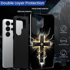 for Samsung Galaxy S26 Ultra Case, Cool Cross Pattern Glossy 2 in 1 Shockproof - Image 6