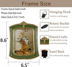Vintage Picture Frame 4x6 Antique Ornate Photo Frame Tabletop and Wall Hanging - Image 2