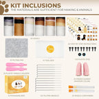 MOREJMTT Needle Felting Kit, Wool Felt Needle Felting Tools Foam Pad, Craft - Image 2