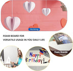 15 Pack White Foam Board for Projects, 12 x 16.5Inch Foam Core Baking Board Mat - Image 6