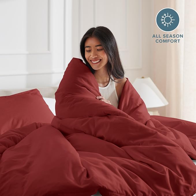 Bare Home Bedding Duvet Cover Queen Size - Image 3