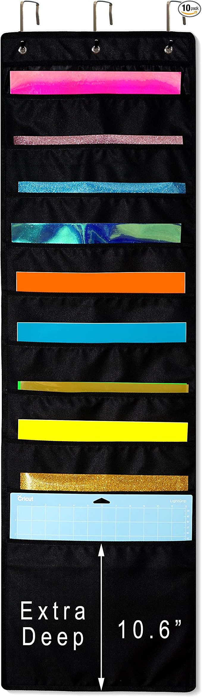 Hanging Organizer, 12x12 Paper Storage, Craft Vinyl Storage by ZENXUS
