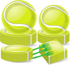 Qyeahkj 50 Guests Tennis Plates and Napkins Party Supplies Tennis Ball Birthday by Qyeahkj