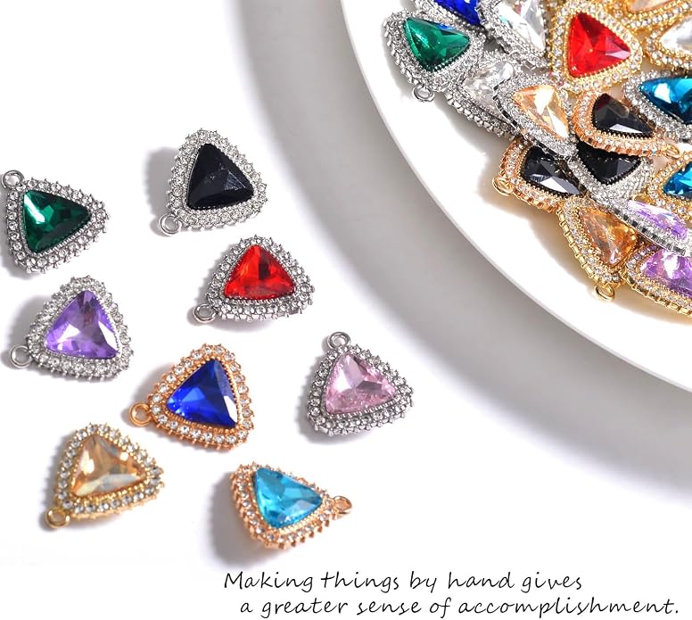 stino 40/48Pcs Paired Crystal Pendants Charms - Image 6