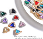 stino 40/48Pcs Paired Crystal Pendants Charms - Image 6