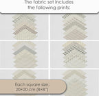 Cotton Satin Patchwork Fabric Panel – 35 Designs, 20×20 cm Squares, Single - Image 7