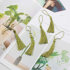 VAPKER 100 Pieces Olive Color 13cm/5-Inch Silky Handmade Soft Tassels Floss - Image 6