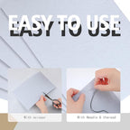 HaoFeiJH White Felt Fabric Sheets - Image 3