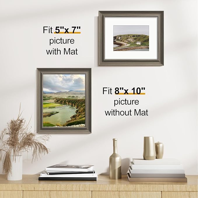Vittanly 8x10 Picture Frames Set of 2, Ornate Vintage Photo Frame - Image 3