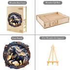 Wooden Puzzles Adults, Elegant Horse Wooden Puzzles 100 Pieces, Unique Animal - Image 3